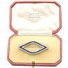 boxed Cartier Black Onyx and Diamond Brooch