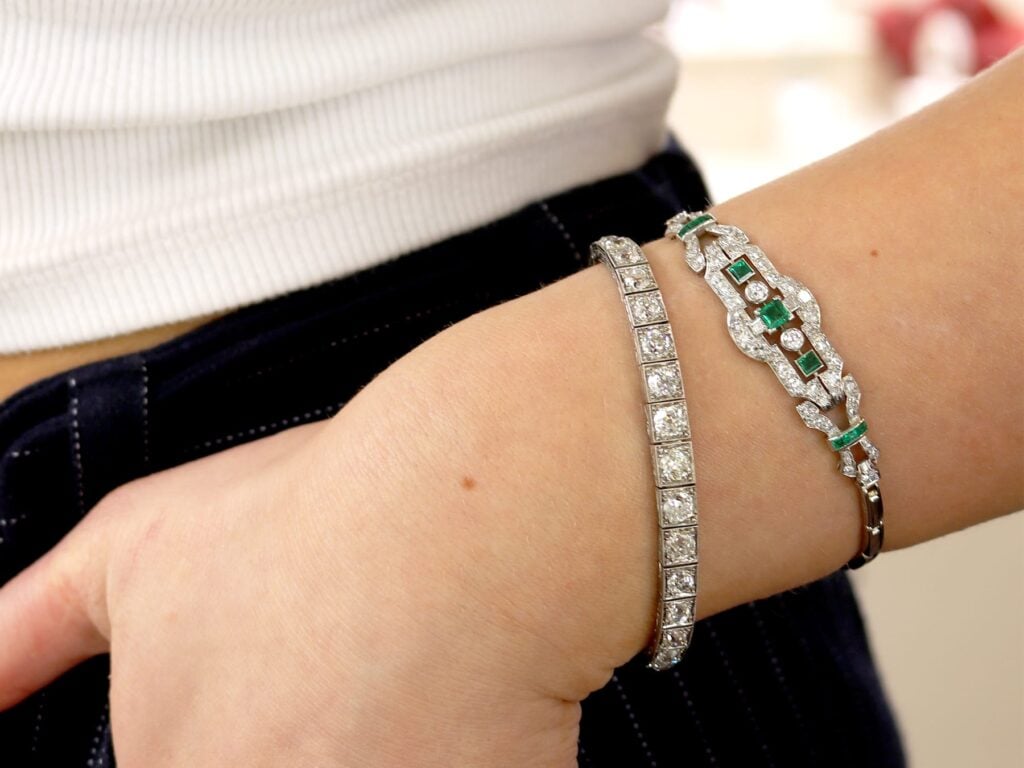 diamond line bracelet
