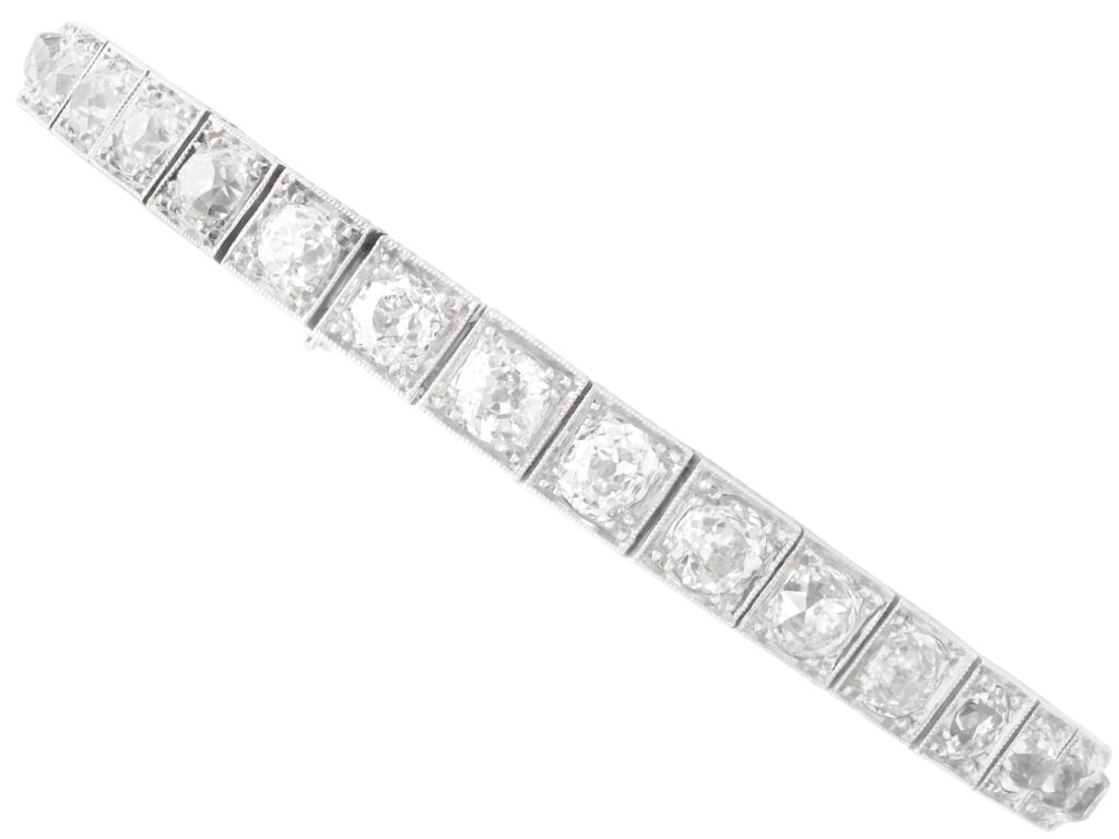 old cut antique diamond bracelet