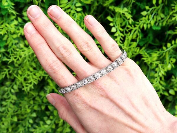 diamond tennis braclelet outside
