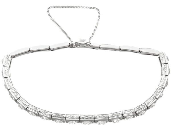 old cut antique diamond bracelet closed clasp