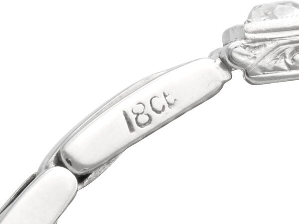 old cut antique diamond bracelet hallmarks