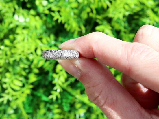Second Hand White Gold Half Eternity Ring outside