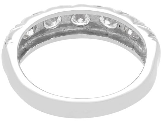 Second Hand White Gold Half Eternity Ring back