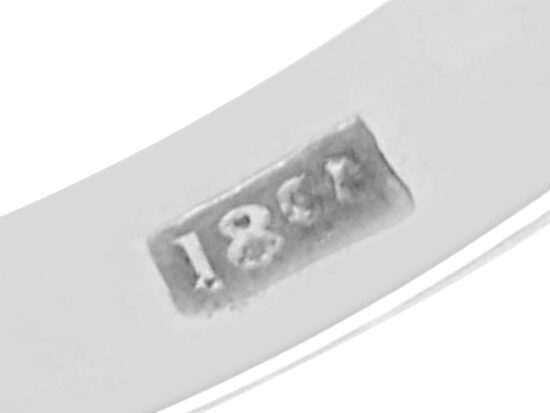 Second Hand White Gold Half Eternity Ring hallmark