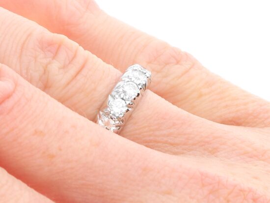 wearing Second Hand White Gold Half Eternity Ring