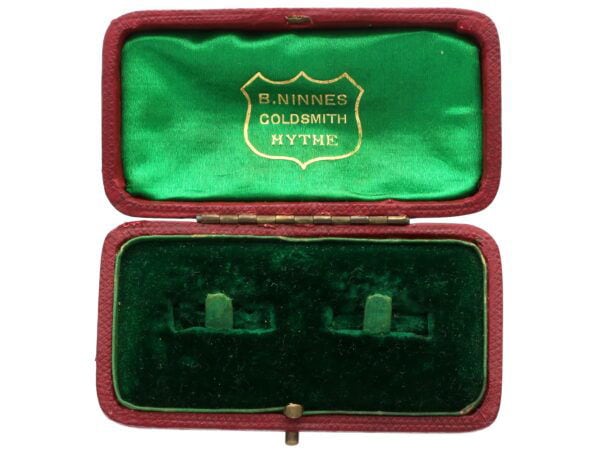 box for gold regimental cufflinks