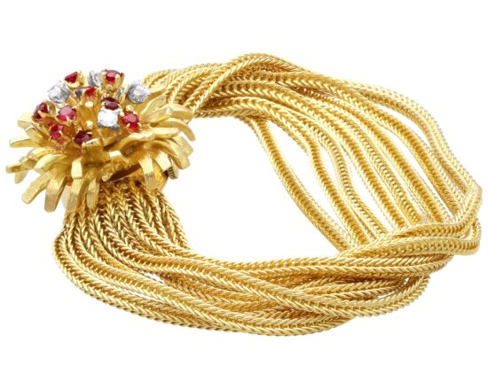 Ruby Diamond Watch Side View