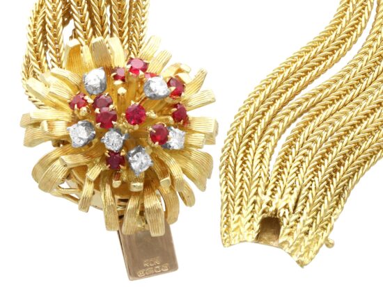 Gold Bracelet Watch Unfastened