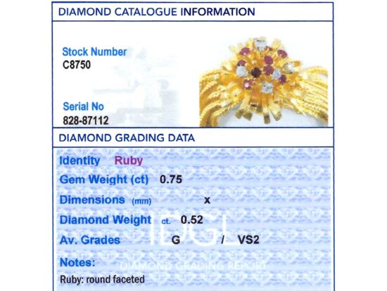 Diamond Grading Report Card Image