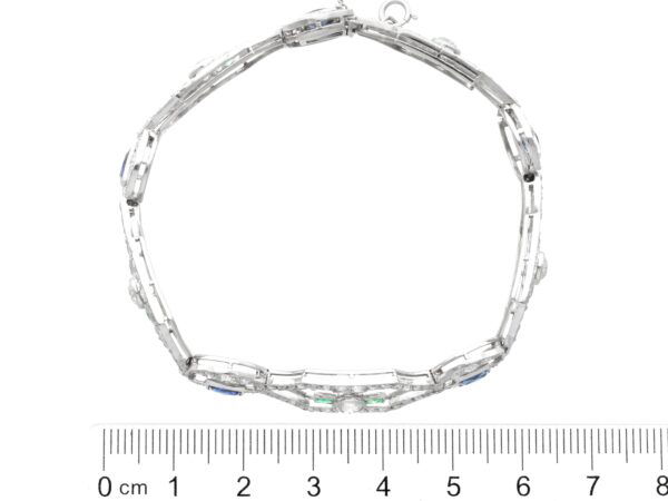 Bracelet Measurement Emerald Sapphire Diamond