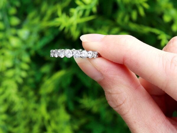 full diamond eternity ring platinum outside