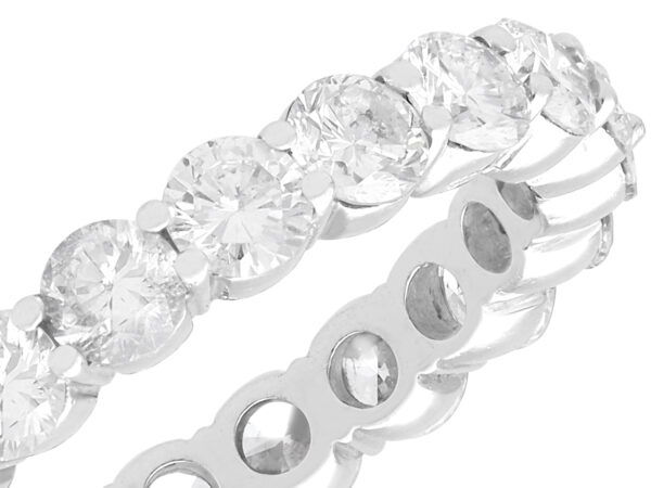 full diamond eternity ring platinum from 1950s