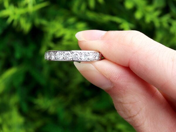 French Pavé Diamond Eternity Ring outside