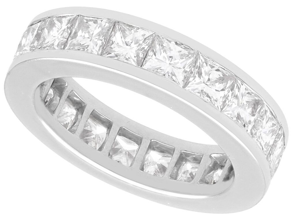 princess cut diamond eternity ring