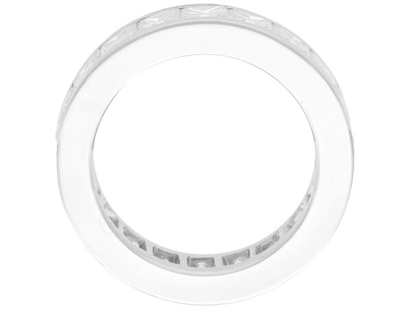 princess cut full diamond eternity ring