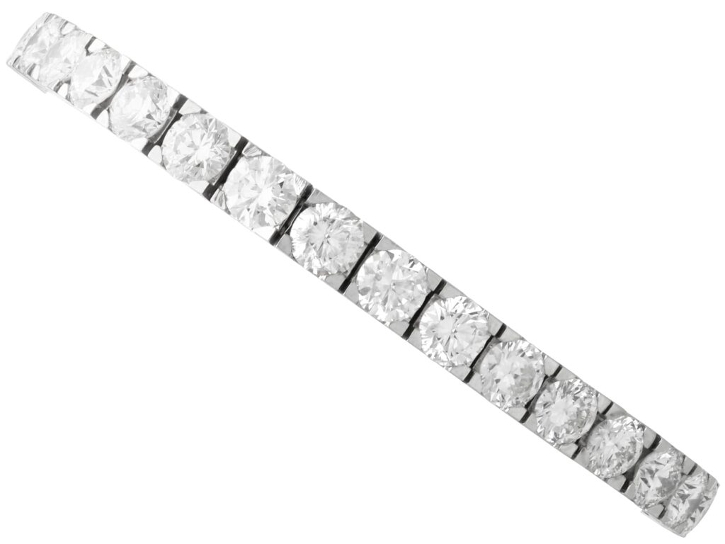 vintage diamond line bracelet