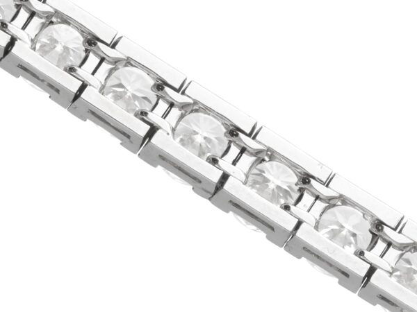 underside of diamond line bracelet