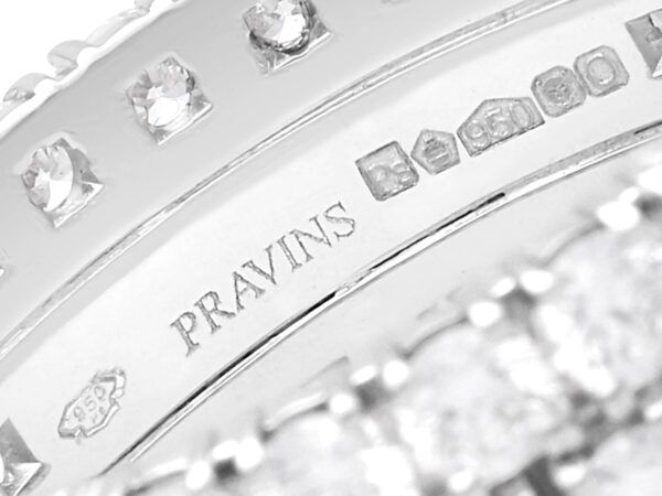 pravins three row diamond eternity ring