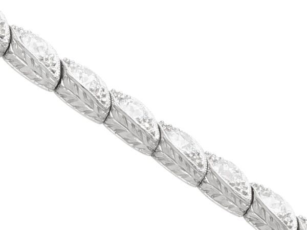 side of Edwardian diamond tennis bracelet