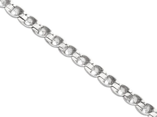 underneath Edwardian diamond tennis bracelet
