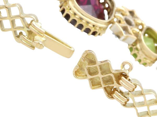 Gemstone Bracelet Clasp Open