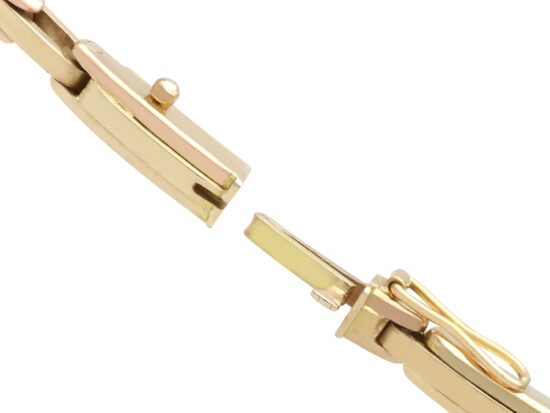 Gold Bracelet Clasp Open
