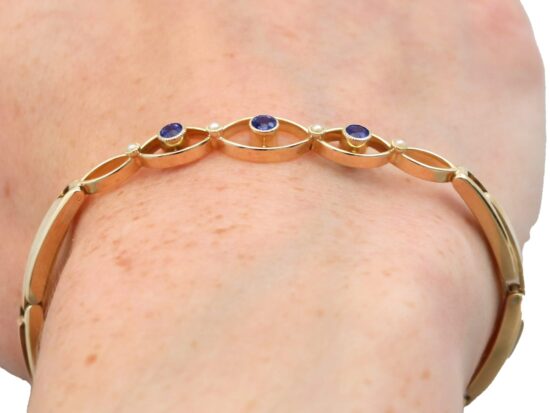 Gold Bracelet Wearing View