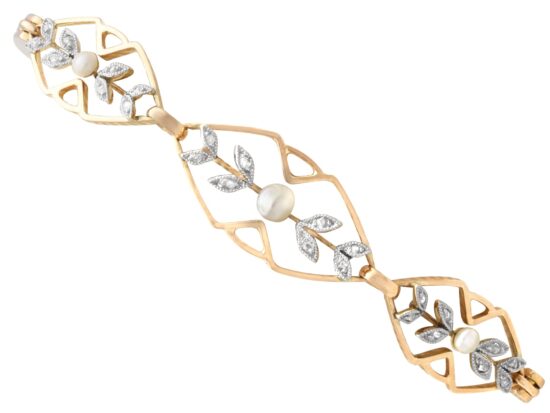 Seed Pearl Diamond Bracelet