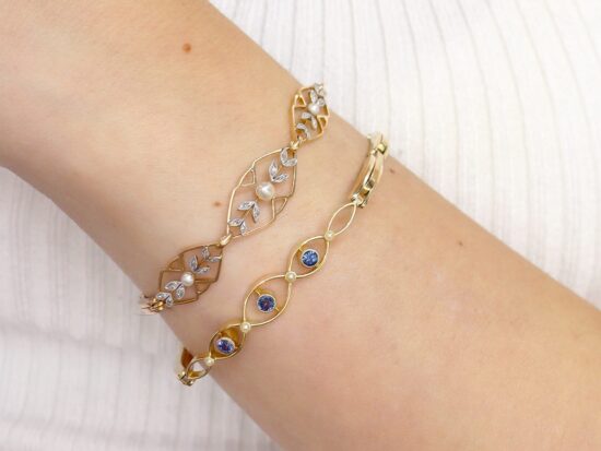Antique Rose Gold Bracelet Worn