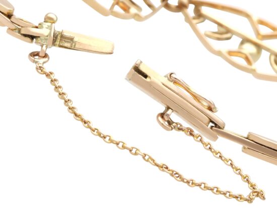 Rose Gold Push Fit Clasp Open