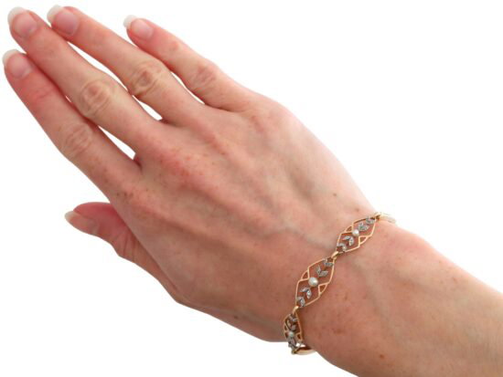 Antique Bracelet On Wrist