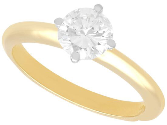 gold diamond solitaire