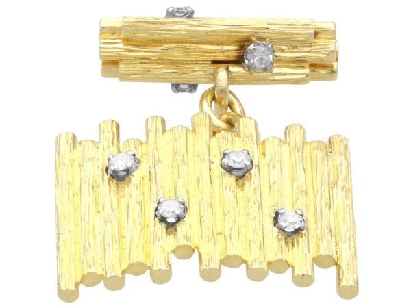 vintage gold cufflink