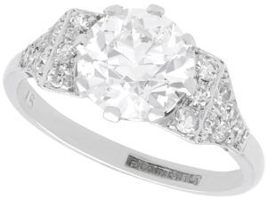 old European cut diamond ring