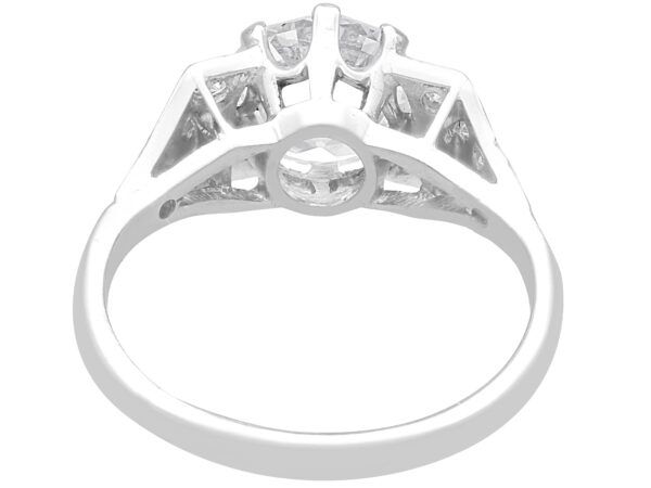 old European cut diamond solitaire ring