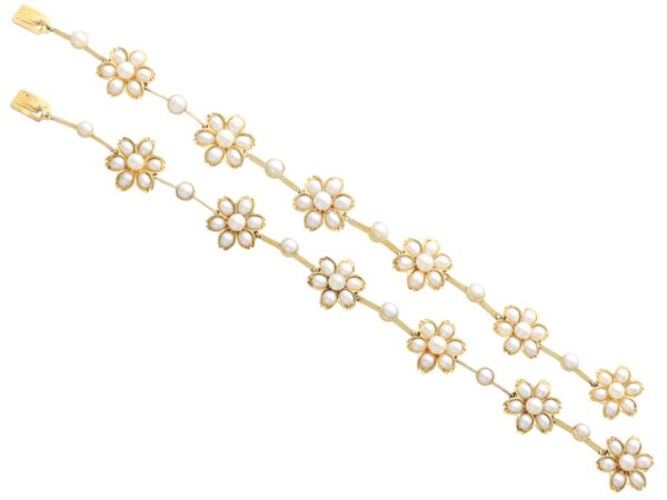 Victorian pearl and gold necklace