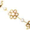 Victorian pearl and gold bracelet flower design