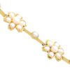 Victorian pearl and gold bracelet close up