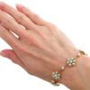 Victorian pearl and gold bracelet on wrist