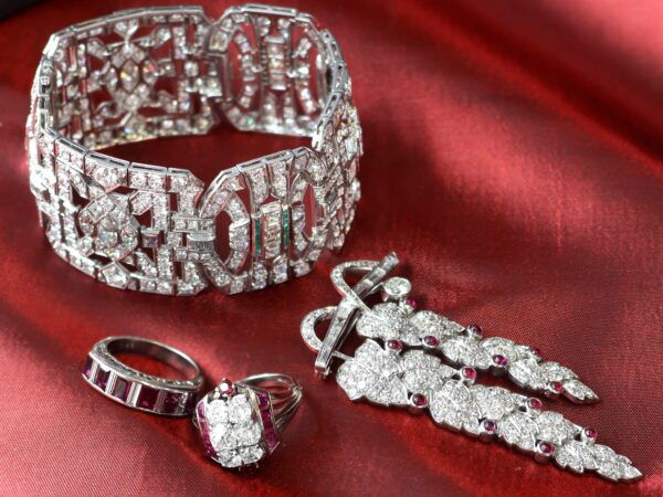 vintage ruby and diamond jewellery collection