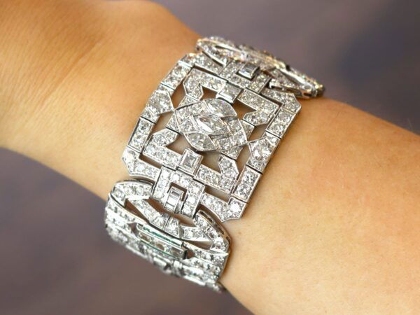 33 Carat Diamond Bracelet on wrist