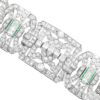 diamond Art Deco platinum bracelet