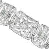 reverse of Large Art Deco Diamond bracelet