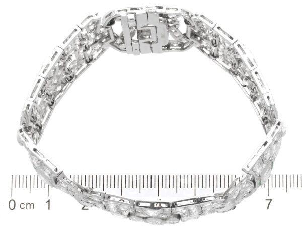Large Art Deco Diamond bracelet size