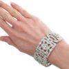 wearing Large Art Deco Diamond bracelet
