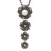 black diamond and pearl pendant