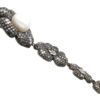 black diamond and cultured pearl pendant