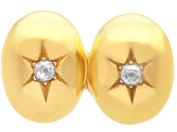 Victorian diamond cufflink