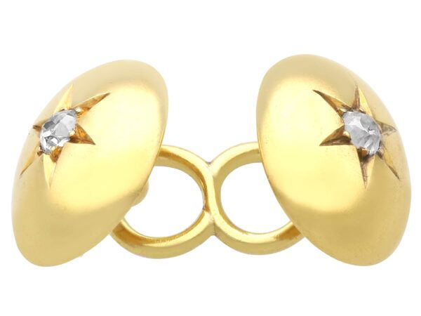 yellow gold Victorian cufflinks